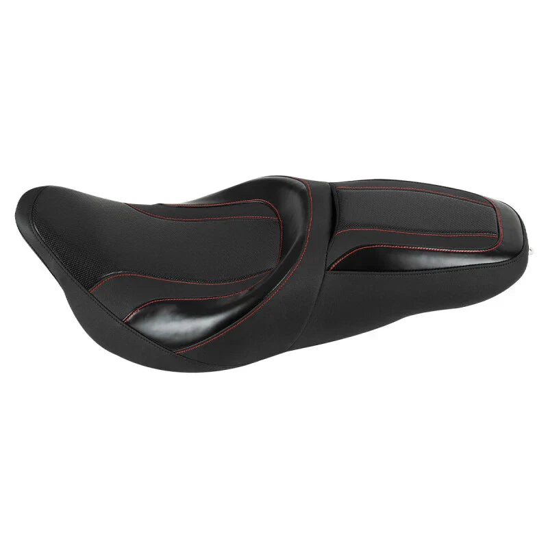 Black Driver Passenger Seat for Harley Touring CVO Street Glide (2009-2023)