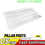 Set of 10 Chrome Pillar Post Covers for Dodge Ram 1500 (2019–2025)