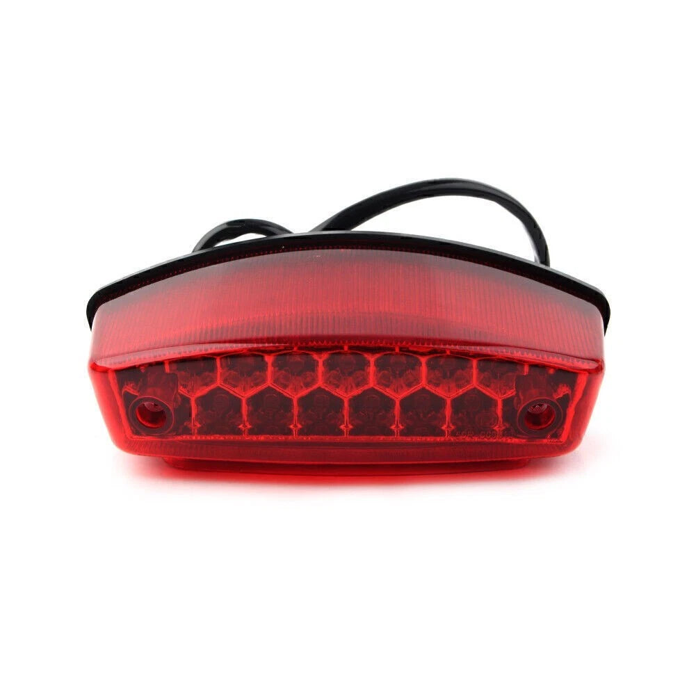 Universal 12V LED Tail Brake Light License Plate Lamp for Harley, Honda