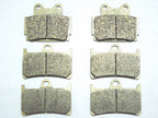 Set of 4 Brake Pads for Yamaha Fazer FZS 600 (1998–2003) & TZR 250 (1989–1994)