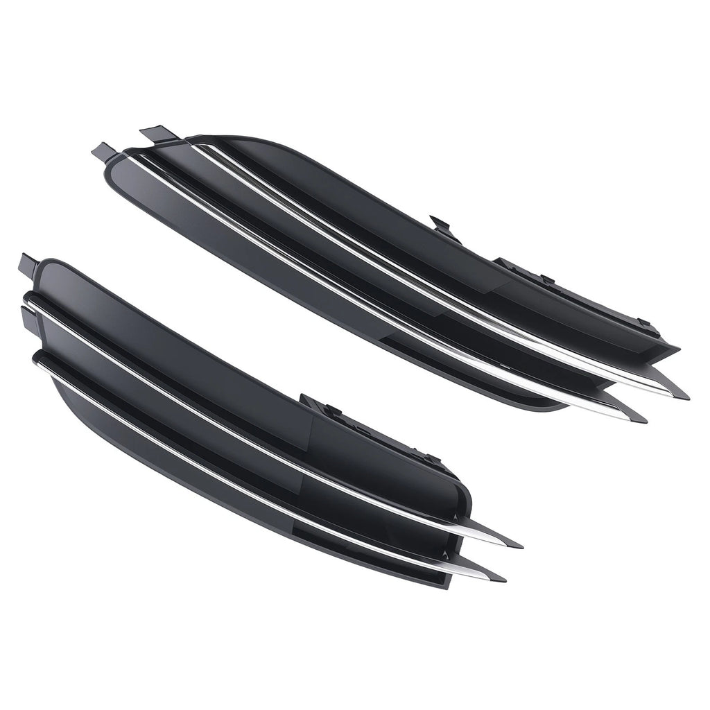 2X Front Bumper Fog Lamp Grille Cover for Audi A6 (2012–2015) 4G0807681 4G0807682