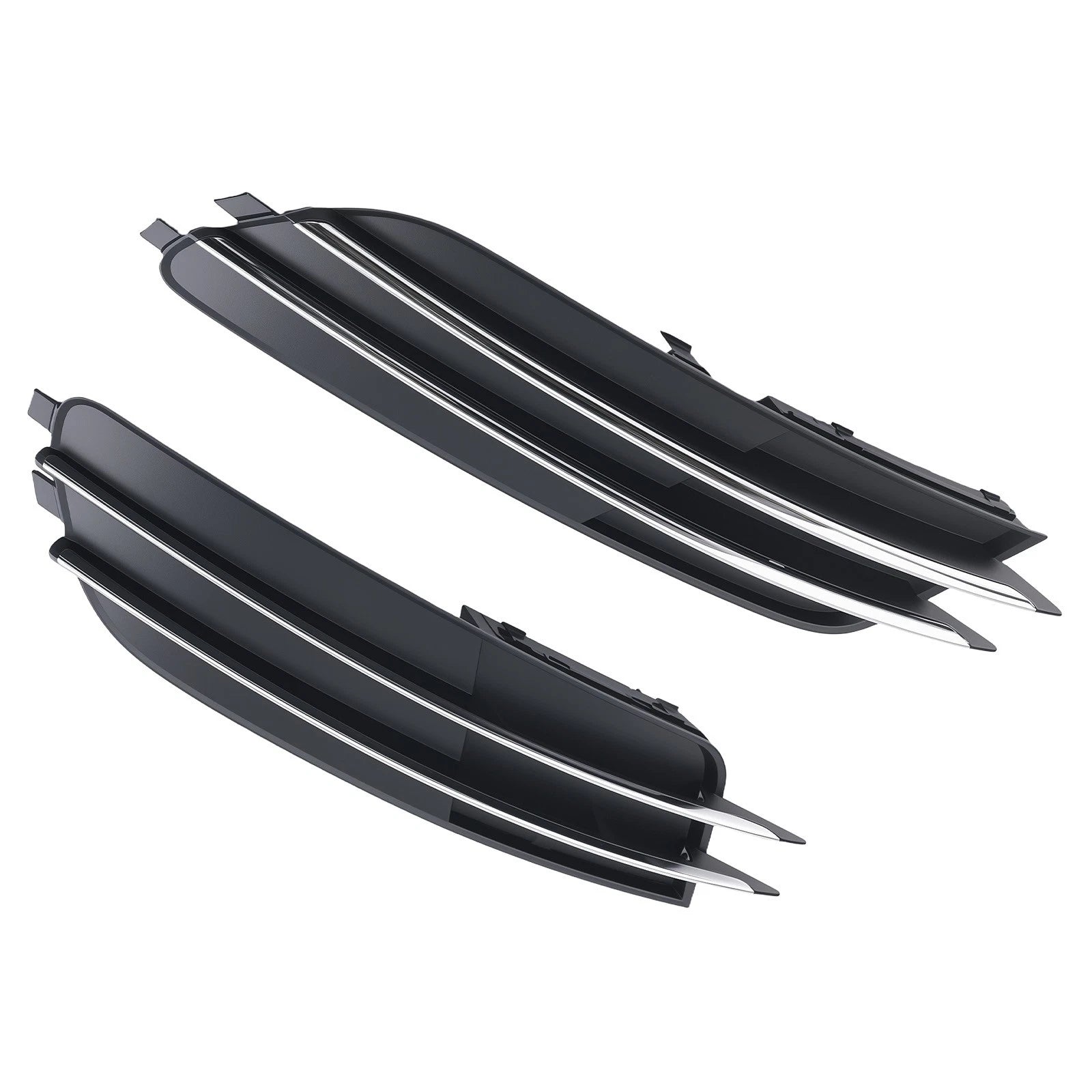 2X Front Bumper Fog Lamp Grille Cover for Audi A6 (2012–2015) 4G0807681 4G0807682