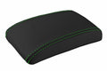 Leather Console Lid Armrest Cover for Subaru Impreza WRX (2000–2007) Green Stitch