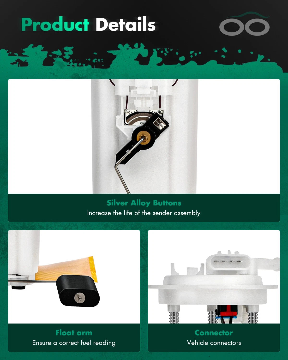 Electric Fuel Pump Module Assembly for Pontiac Aztek (2001–2004) E3521M