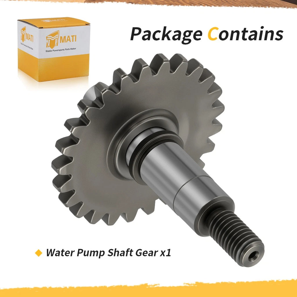 Water Pump Impeller Shaft with Gear for Yamaha YZ65 YZ85 (2002–2024) 5PA-12459-00-00