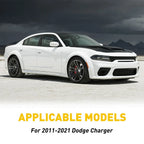 6pcs Door Window Trim for Dodge Charger (2011–2021) Gloss Piano Black