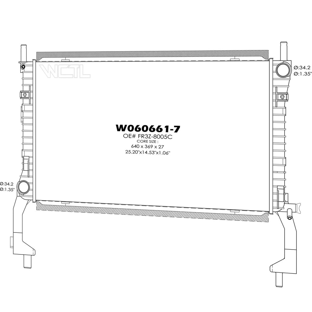 Replacement Plastic Radiator for Holden Commodore VE (2007–2013)