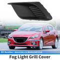 Front Left Fog Light Grill No.MA1038122 for Mazda 3 (2014–2016) Black ABS