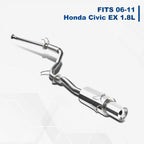 4" Muffler Tip Racing Catback Exhaust for Honda Civic EX/LX/DX (2006–2011)