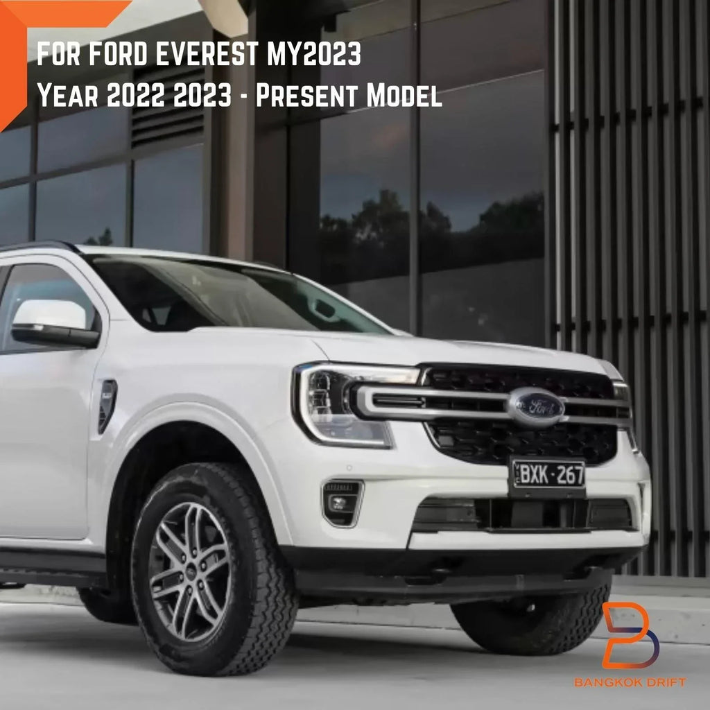 6" Matte Black Smooth Fender Flare Arch for Ford Everest (2022-2023)