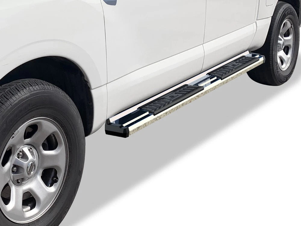 Chrome Nerf Bar Steps for Nissan Titan Crew Cab (2004–2024)