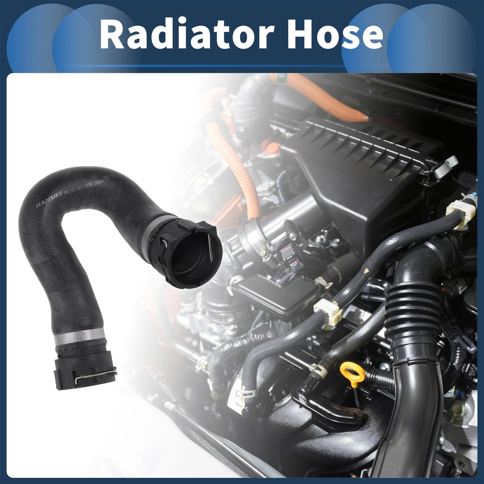 Radiator Hose for Audi A4 Quattro 3.2L (2009) No. 8K0121101J 1 Pc