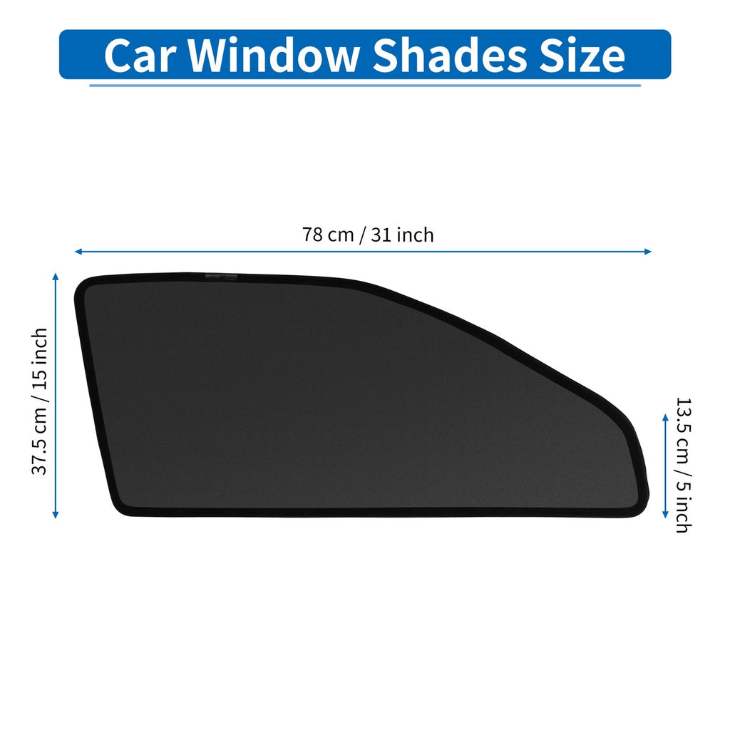 Car Window Cover for Toyota Yaris Cross (2021–2023) Driver & Passenger Side Black