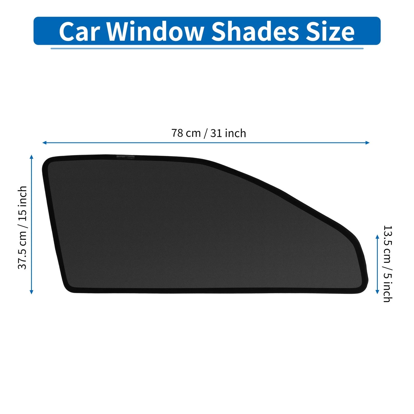 Car Window Cover for Toyota Yaris Cross (2021–2023) Driver & Passenger Side Black