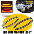 Set of 4 LED Front Rear Side Marker Lights for Chevy Corvette C7 (2014–2019)