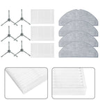 Set of 1 Side Brushes, HEPA Filters, Mop Cloth for Haier HSR M3 Robot Vacuum