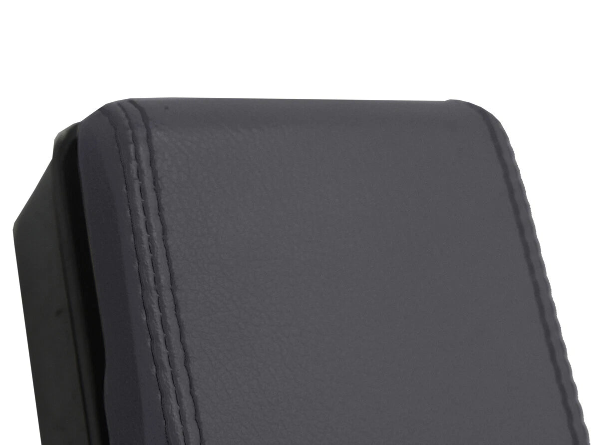 Console Lid Armrest Cover for Nissan D22 Frontier (1999–2004) Gray PVC Leather