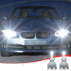 H7 LED Headlight Bulb Conversion Kit for 6000K Super White (High/Low)