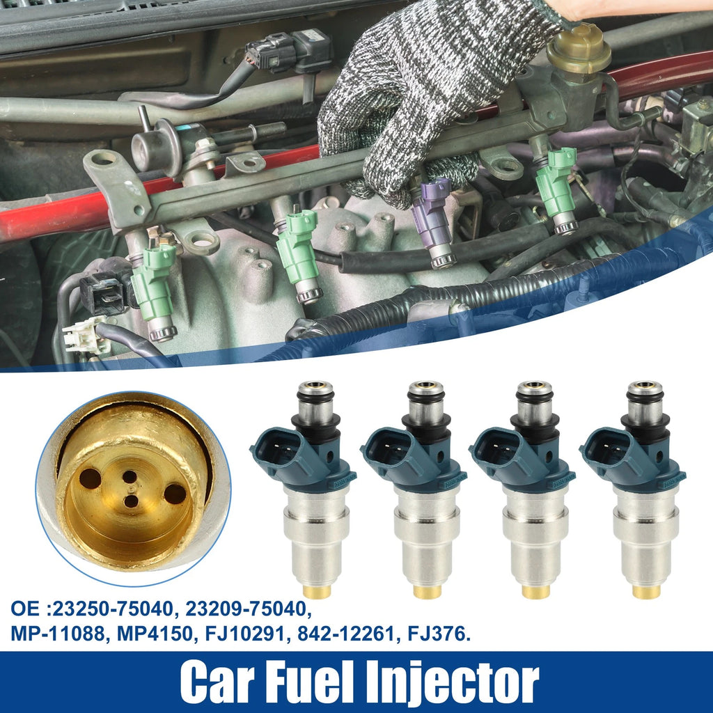 Set of 4 Fuel Injector Nozzles for Toyota Tacoma 2.4L (1995–2000) 23209-75040