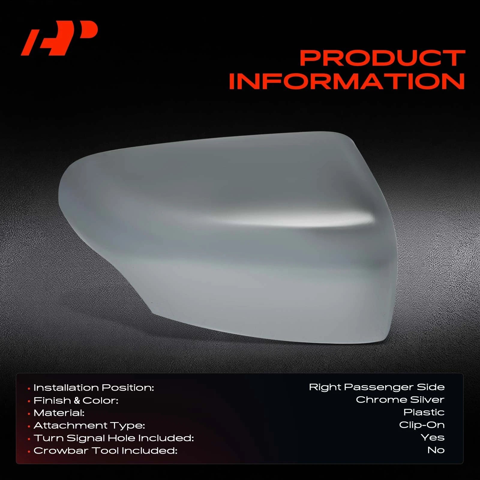 Chrome Mirror Cover Cap for Ford Ranger (2019-2023)