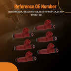 6 Pcs Fuel Injectors for Ford Mustang Windstar 3.8L (1999–2004) 3S4G-AB