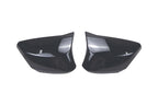 Pair Carbon Look Rearview Side Wing Mirror Cover Caps for Corvette C8 (2020–2024)