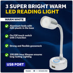 LED Reading Light with USB Port for RV Interior (2010–2023)