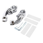 1 1/4" Highway Short Angled Foot Pegs Mount Kit for Harley Davidson