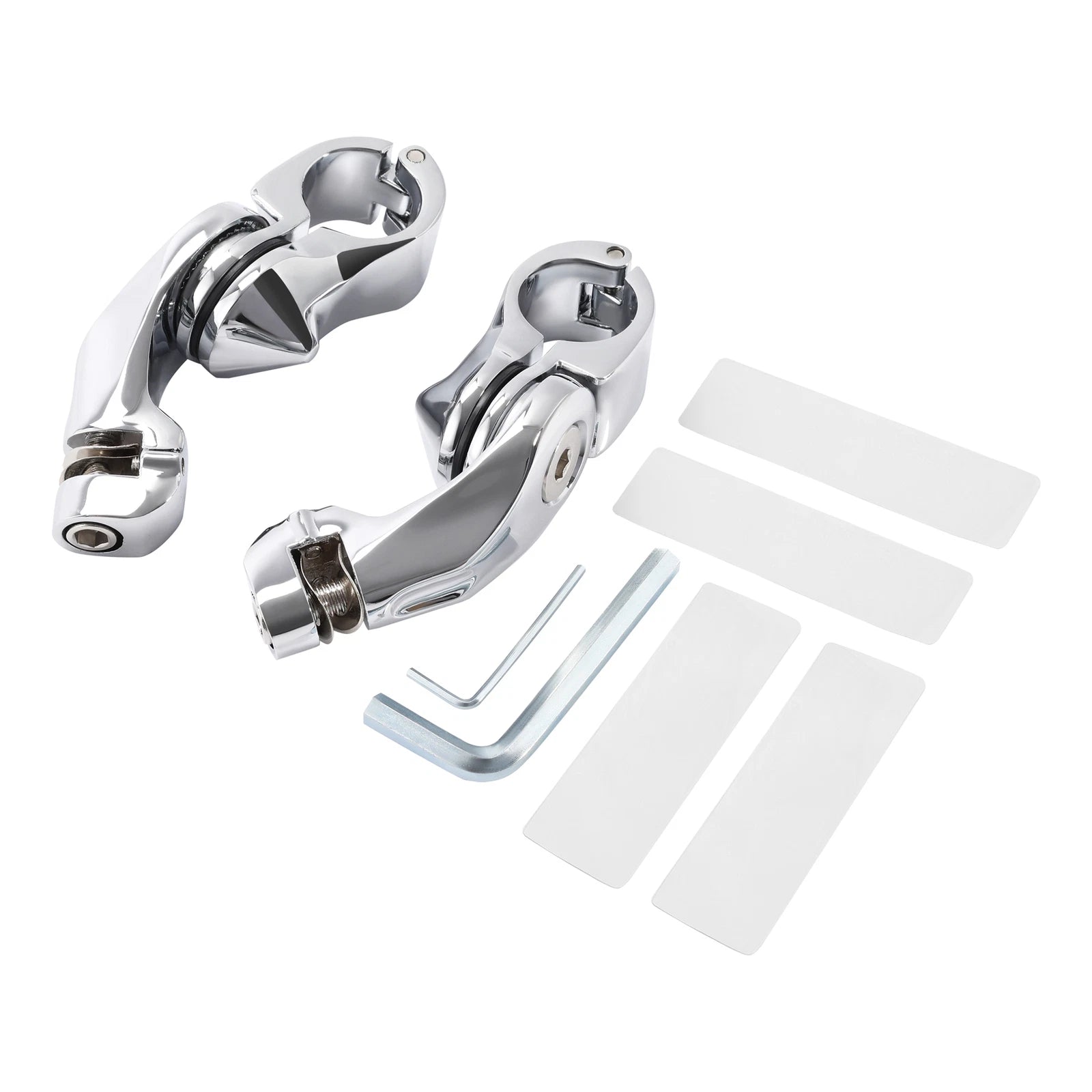 1 1/4" Highway Short Angled Foot Pegs Mount Kit for Harley Davidson