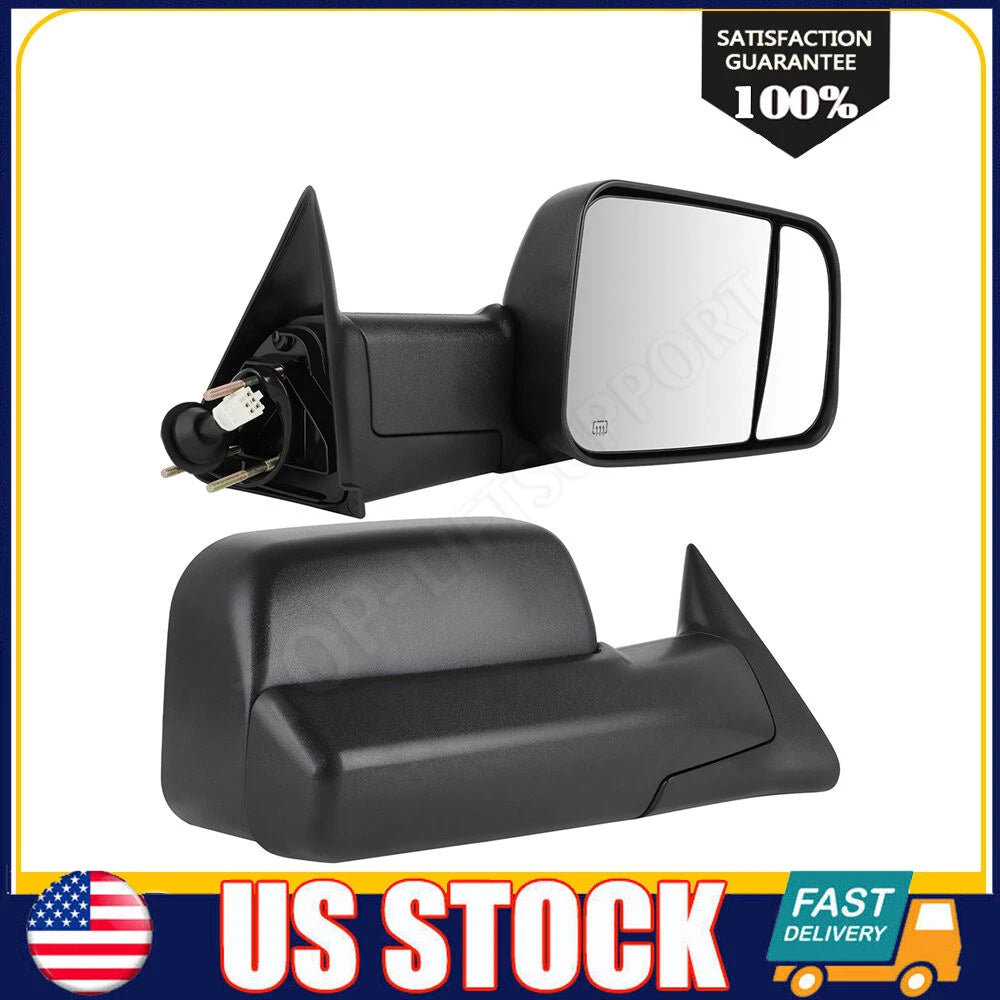 Power Heated Towing Side View Mirrors for Dodge Ram Truck (1998–2001)