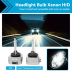 D3S Xenon HID Headlight Bulb for Audi A3 A4 A5 Q5, Ford Escape, VW Golf (2010–2020)
