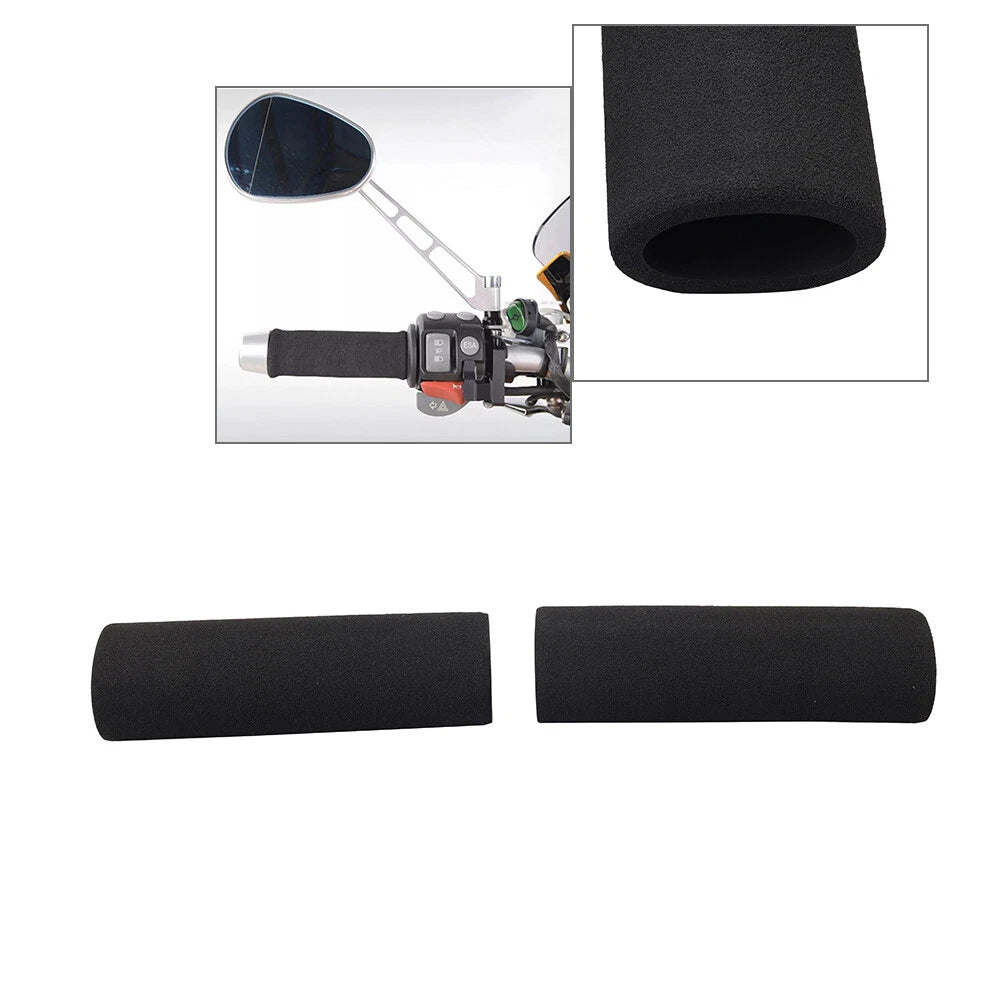2X Foam Handlebar Grip Covers for Universal Motorcycle