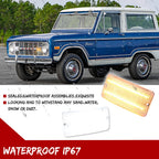 Clear Switchback LED DRL Signal Lights for Ford Bronco (1969–1977)