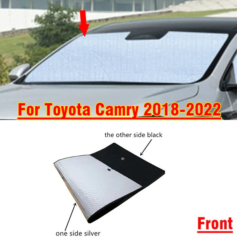 Front Windshield Privacy Sunshade Cover for Toyota Camry (2018–2022)