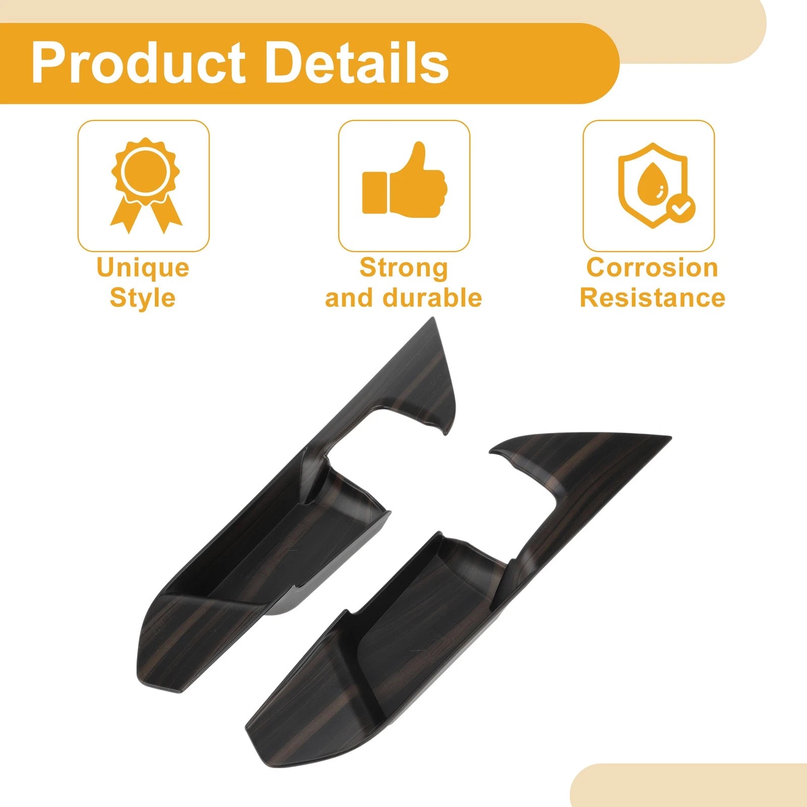 Interior Door Handle Bowl Cover Trim for Toyota RAV4 (2019–2025) Mahogany Brown