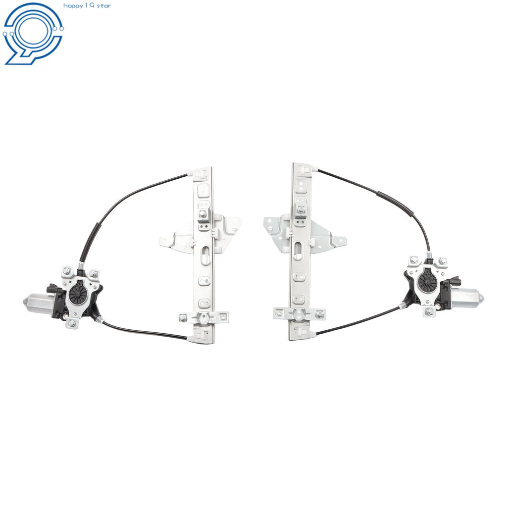 Set of 2 Rear Left+Right Power Window Regulators w/ Motor for Chevrolet Impala (2000–2005)