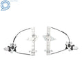 Set of 2 Rear Left+Right Power Window Regulators w/ Motor for Chevrolet Impala (2000–2005)