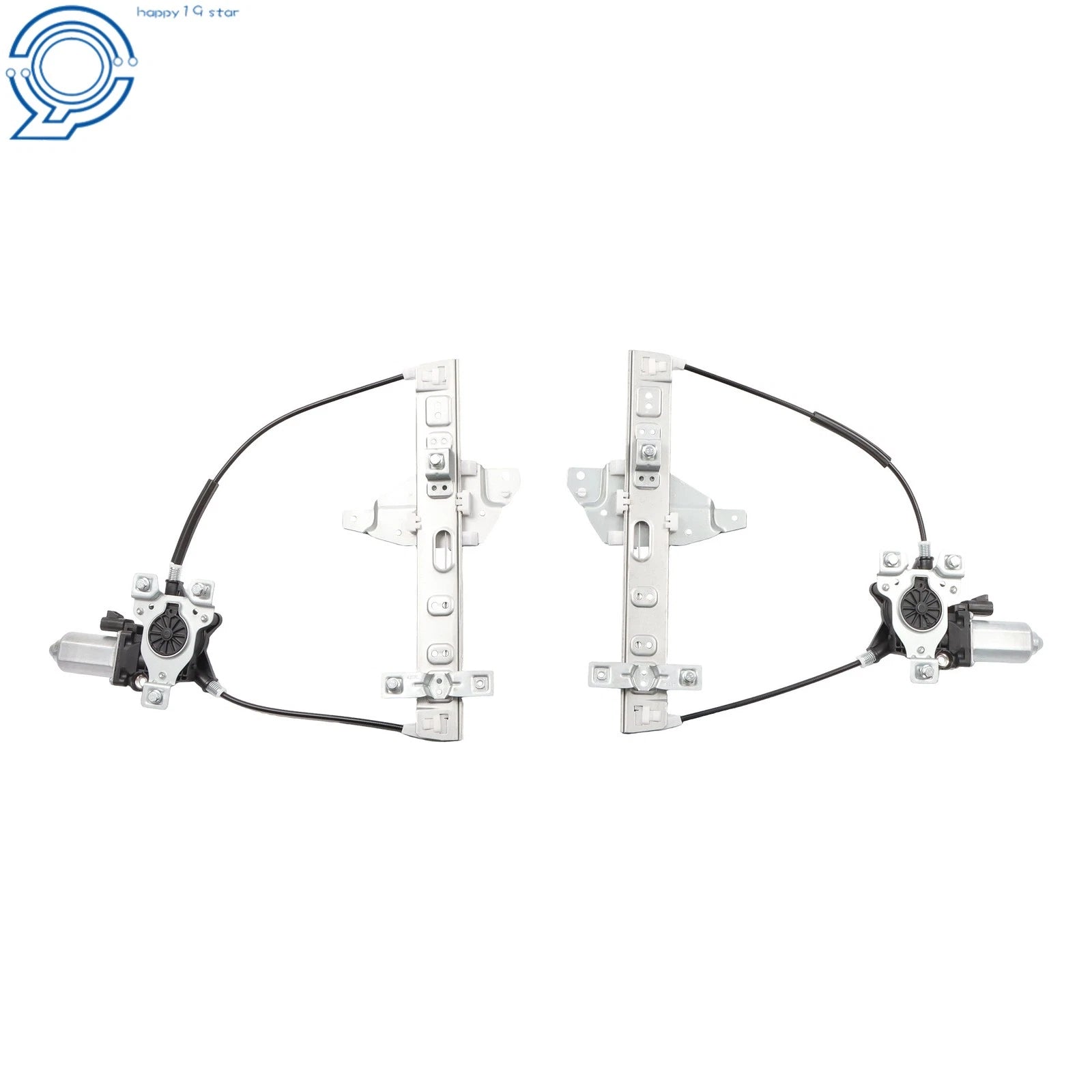 Set of 2 Rear Left+Right Power Window Regulators w/ Motor for Chevrolet Impala (2000–2005)