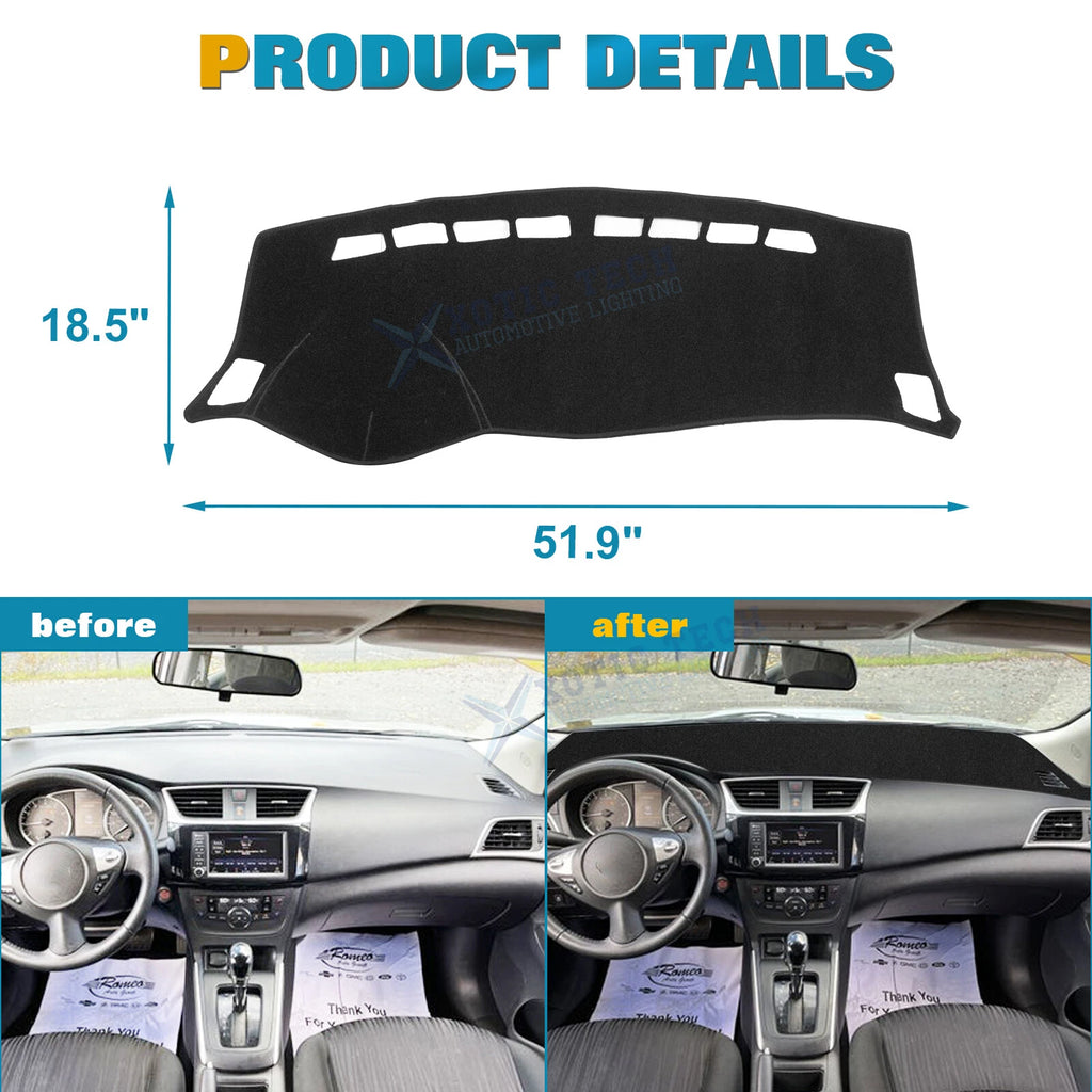 DashMat Non-Slip Dashboard Mat for Nissan Sentra (2013-2019)
