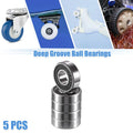 5 Pcs 698-2RS Deep Groove Ball Bearings for Auto (8x19x6mm)