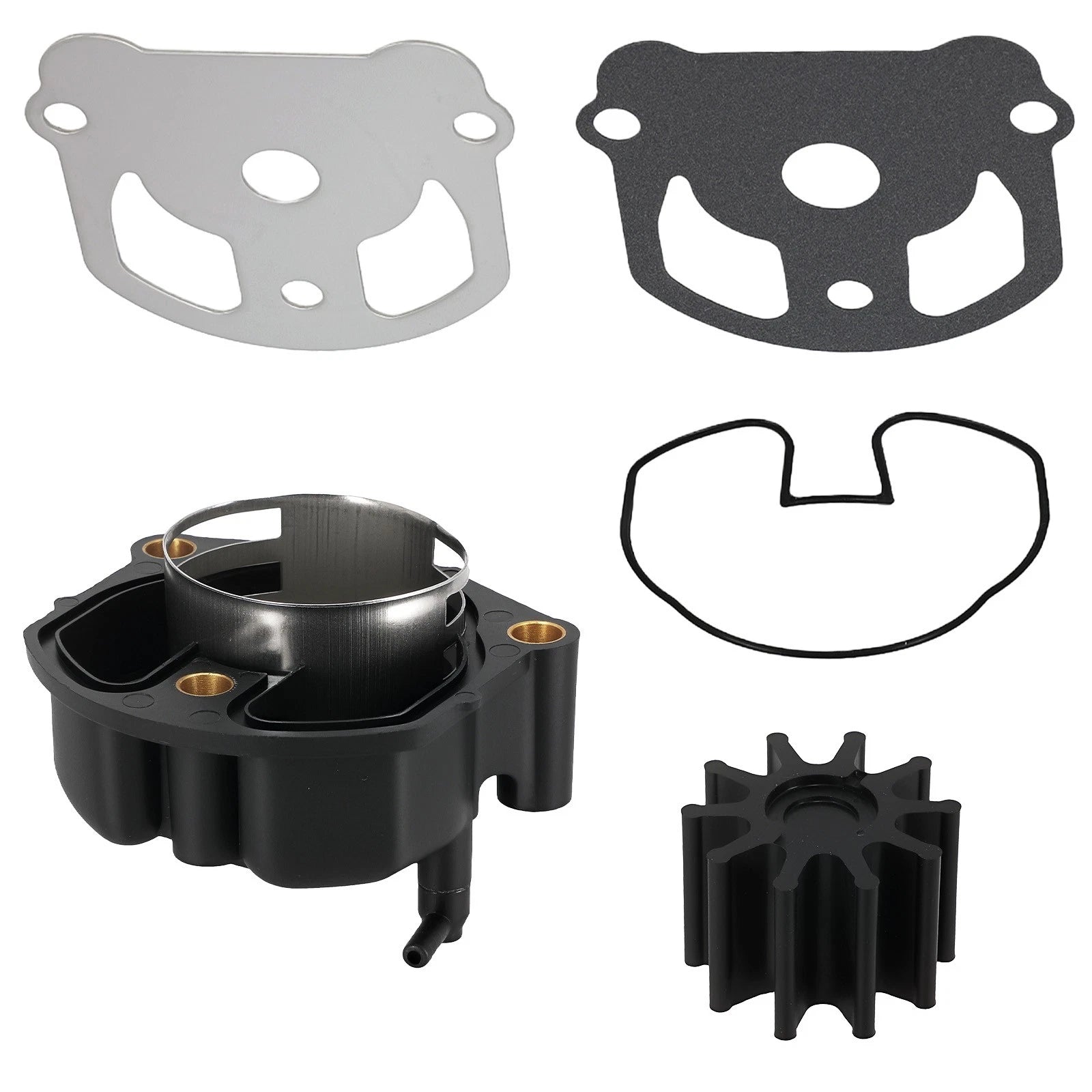 Water Pump Impeller Kit with Housing for OMC Cobra (984461, 983895, 984744)