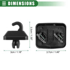 Sun Visor Holder Clip for Honda Accord (1998-2007) - Black