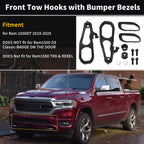 Front Tow Hooks for Dodge Ram 1500 DT 2019-2024 (2 x Hooks)