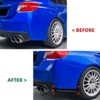 2Pcs Rear Bumper Side Aprons Spats for Subaru WRX STI (2015–2021) Gloss Black