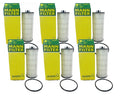 Set of 6 Engine Oil Filters HU 6008/1 for Aston Martin Mercedes-Benz