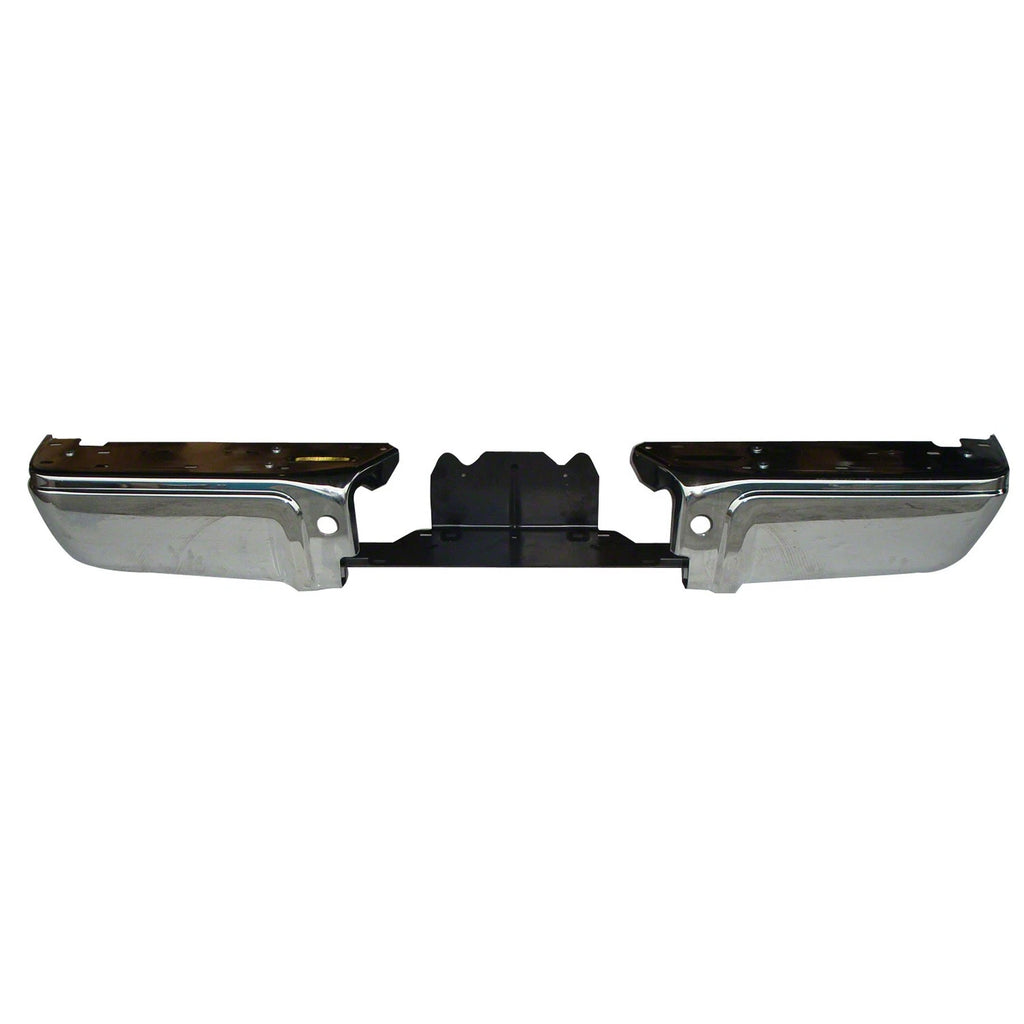 Replacement Chrome Rear Bumper Face Bar w/o Park Assist Sensor Holes