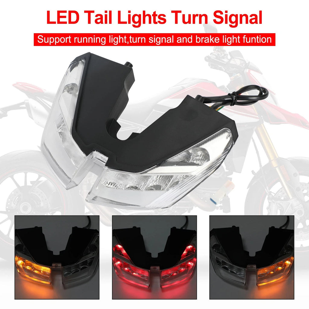 Tail Lights Turn Signal for Ducati Hypermotard 821 939 950 SP (2012–2021) Clear