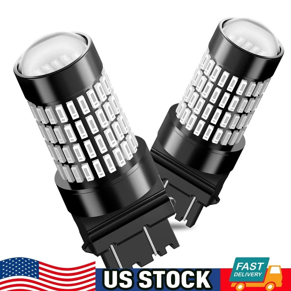 2X 3156 3157 LED Brake Tail Light Bulb Pure Red for Chevy Silverado 1500 (1999–2013)