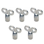 Pack of 5 Radiator Bleed Keys for Universal Use (Zinc Alloy)