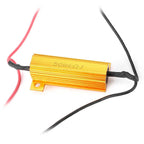 T20 7440 42-2835 50W Dual-Color Switchback DRL Turn Signal Lights for Car